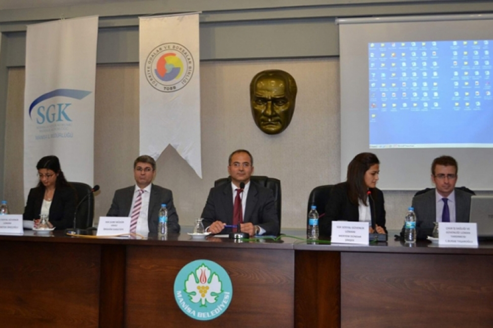 Odamız ve Manisa Ticaret Borsası İşbirliği  Sosyal Güvenlik Bilgilendirme Toplantısı Düzenlendi